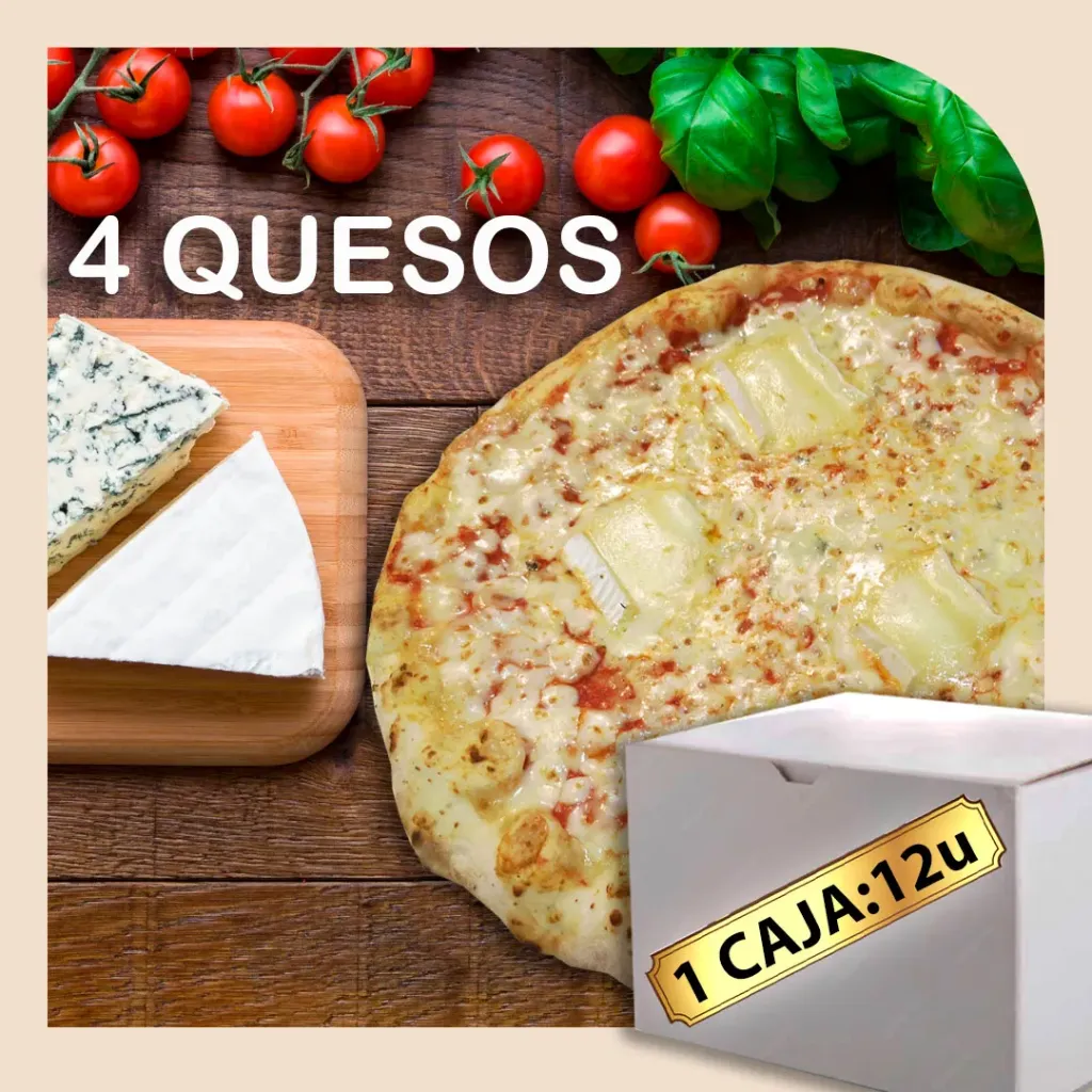 Pizza 4 Quesos (caja de 12u)