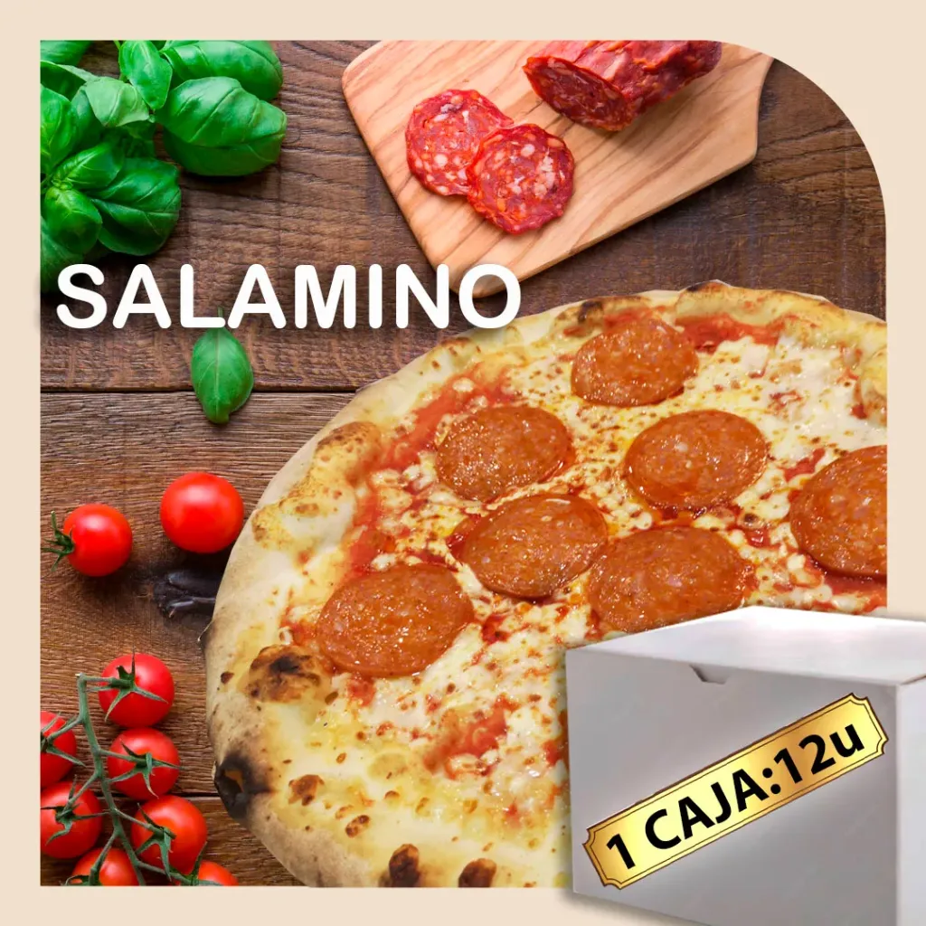 Pizzas 1 caja Salamino: 12u