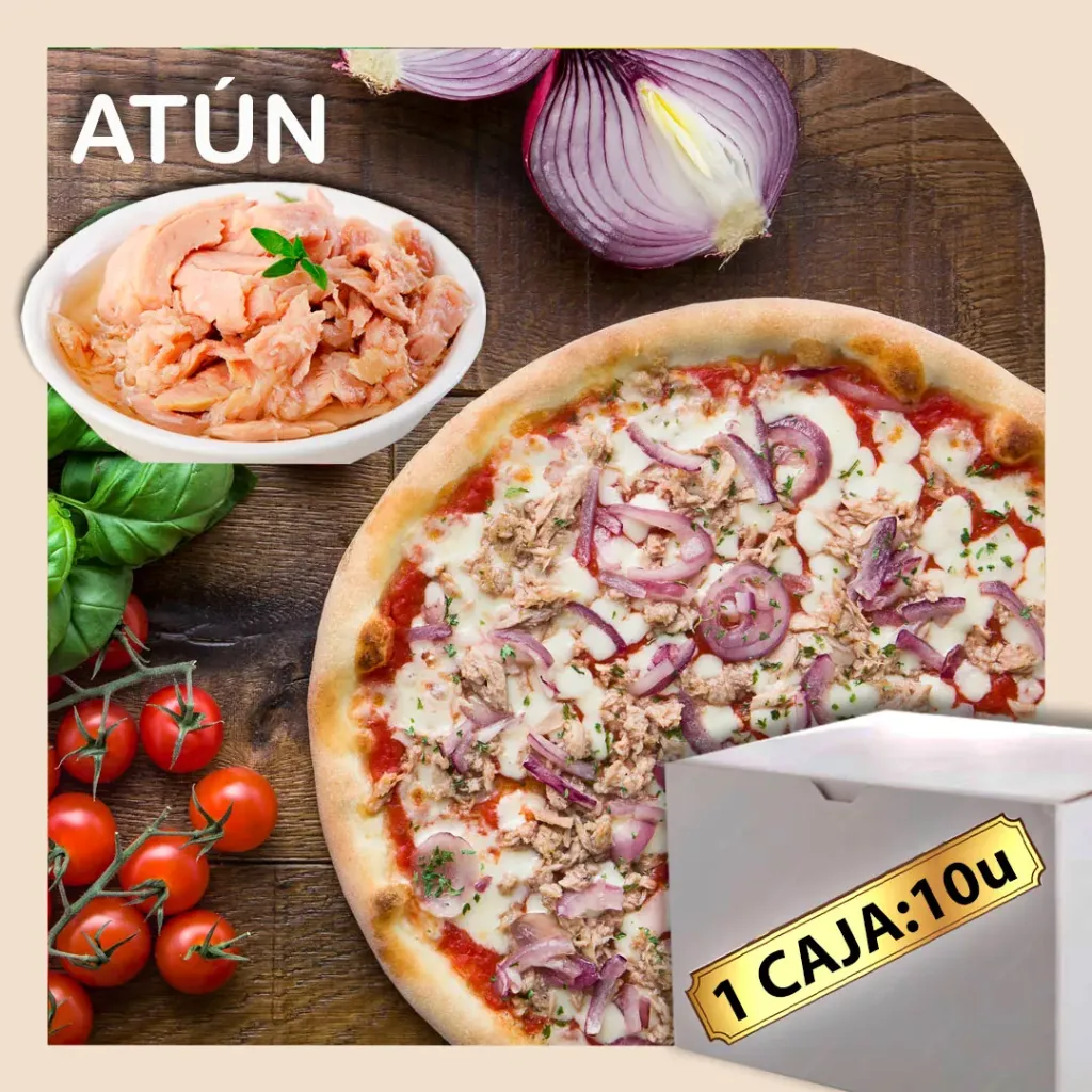 Pizzas 1 caja Atún: 10u