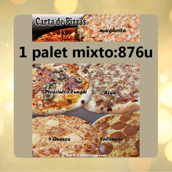Pizzas 1 palet mixto: 78 cajas